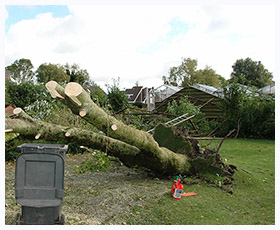 Stormschade windhoos Winkel 18 oktober 2016