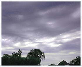 Altocumulus (Undulatus) Aspiratus (Bubbelwolken)