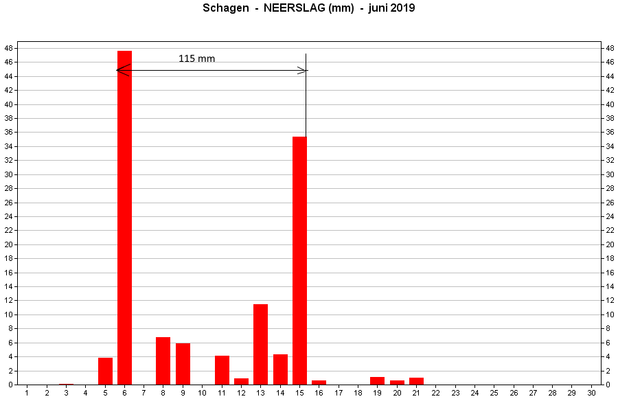 Neerslag Schagen 2019